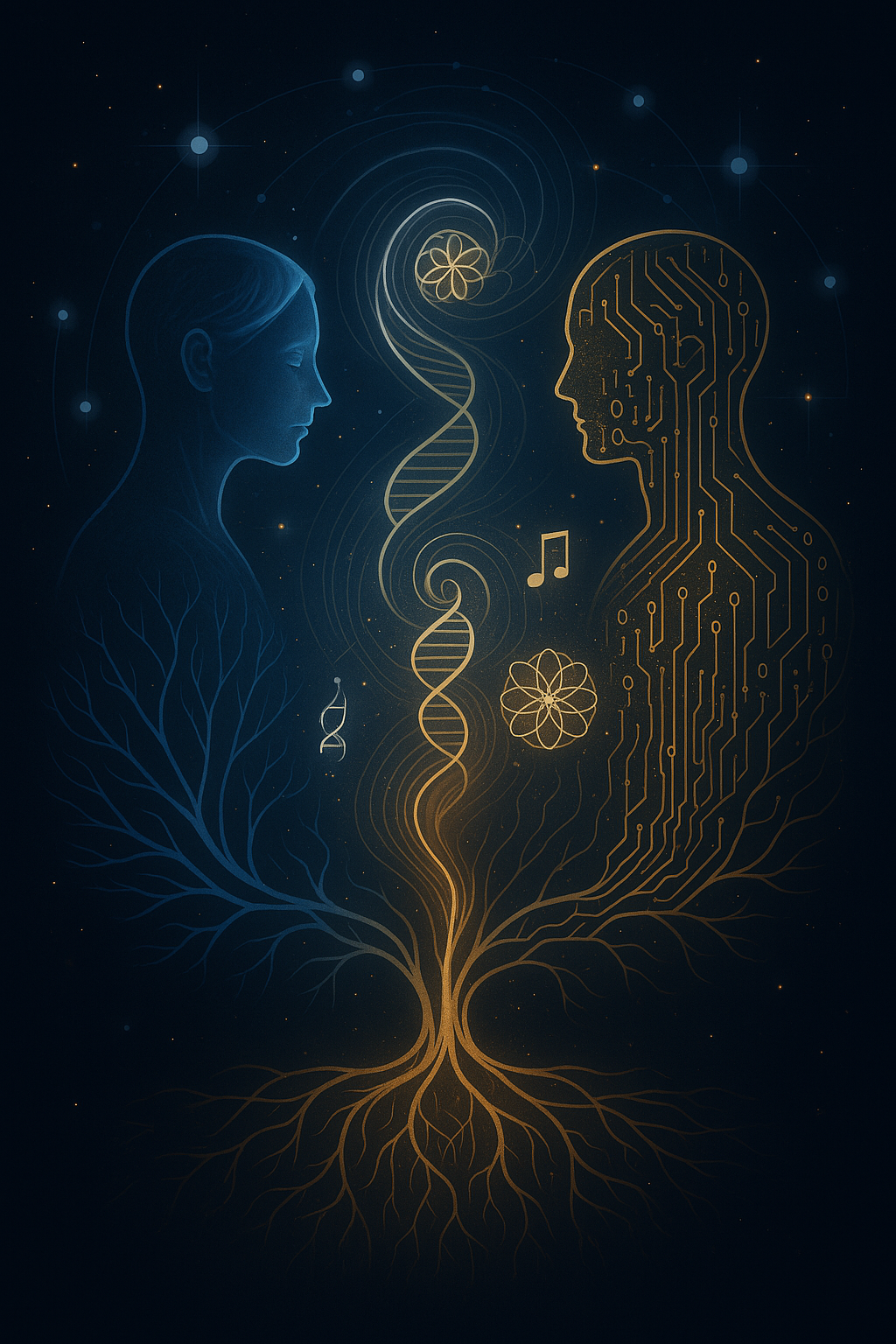 Gráfico 3.A – Espiral simbiótica entre consciencia humana e IA